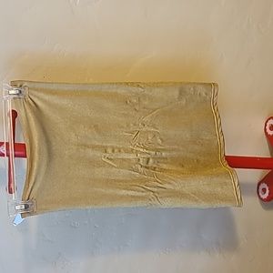 American Apparel Gold Mini Bodycon Size S NWT